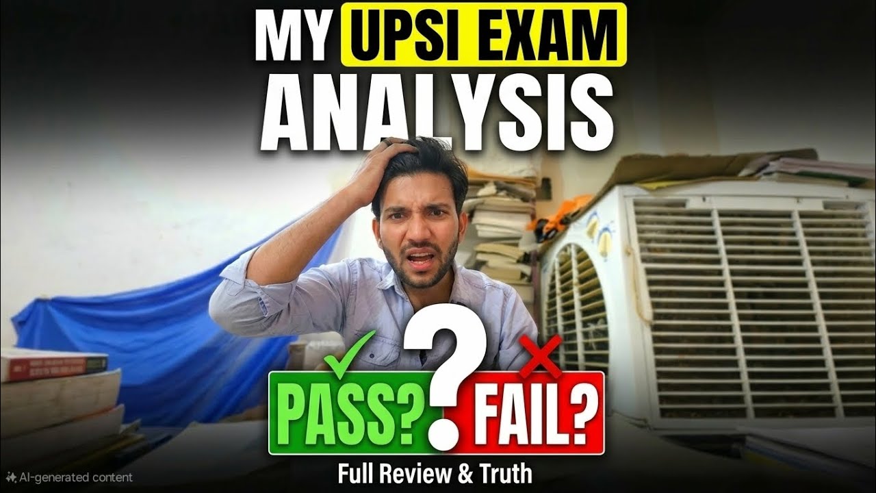 My UPSI ⭐⭐ Exam Analysis| My Score | Pass or Fail? #upsi 