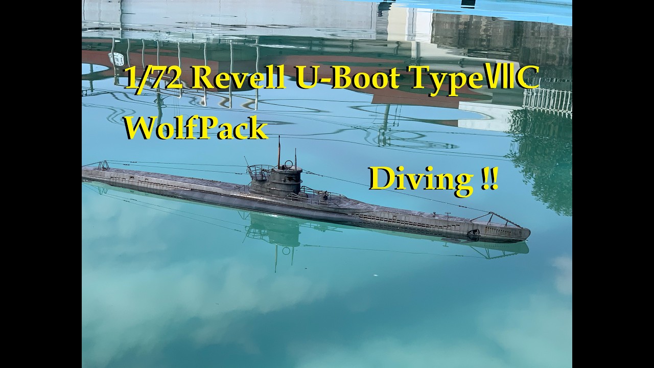 1/72 Revell U-Boot TypeⅦC WolfPack Diving