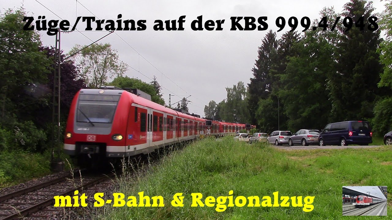 Grafing Stadt (BÜ) mit S-Bahn & Regionalzug nach Wasserburg (Inn) [Teil 1/2]