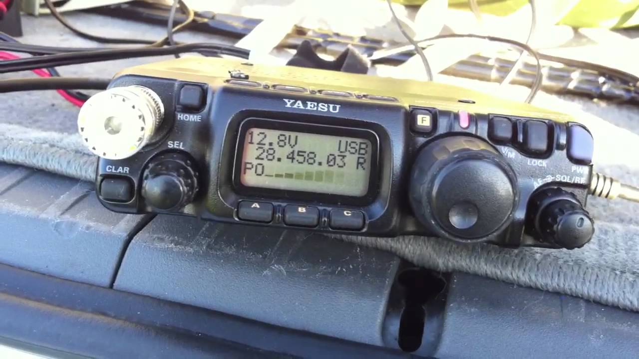 QRP YAESU FT-817 and YP-3 portable yagi.
