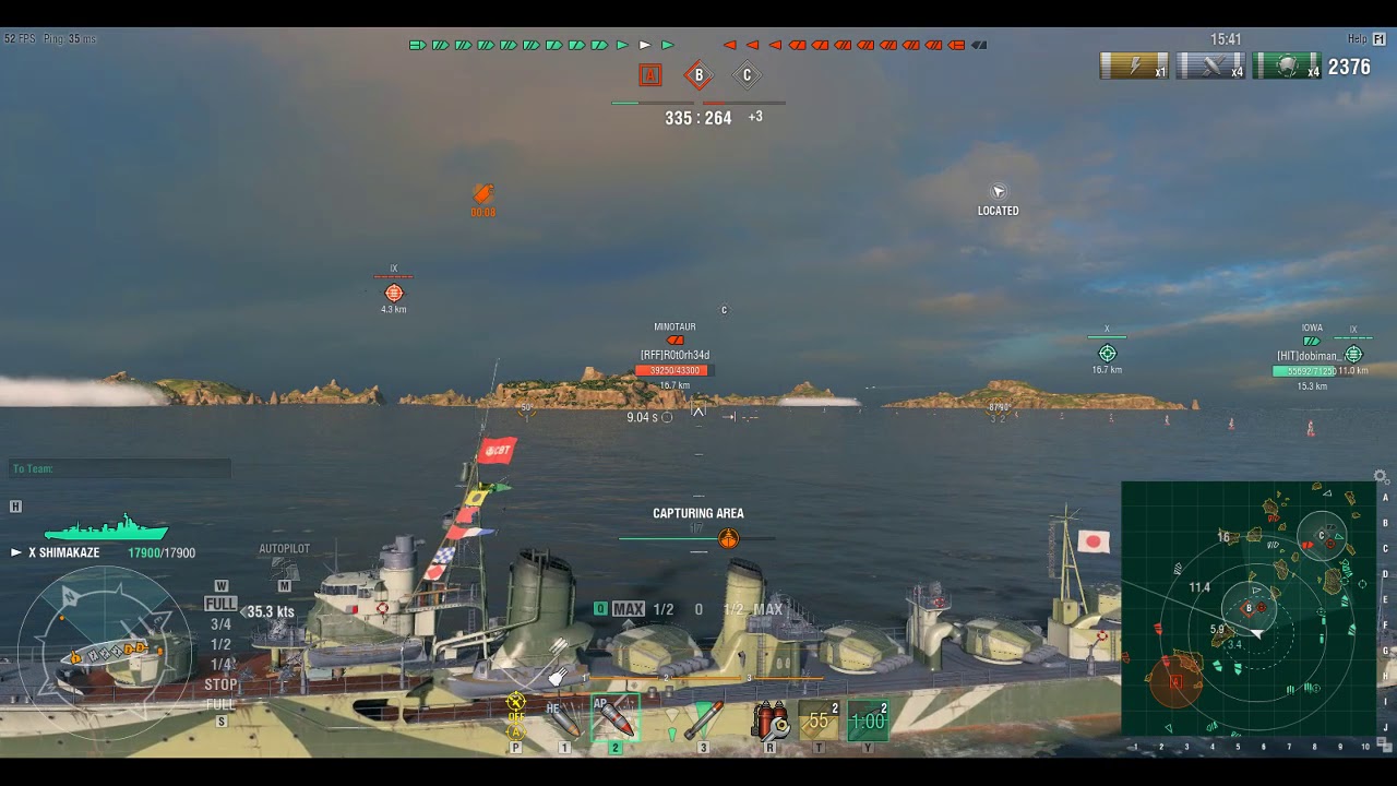 World of Warships 0.6.12.0: Shimakaze Battle 04