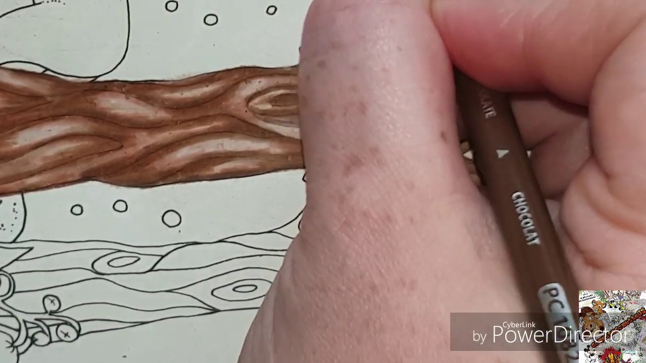 Tuto tronc d arbre aux prismacolors