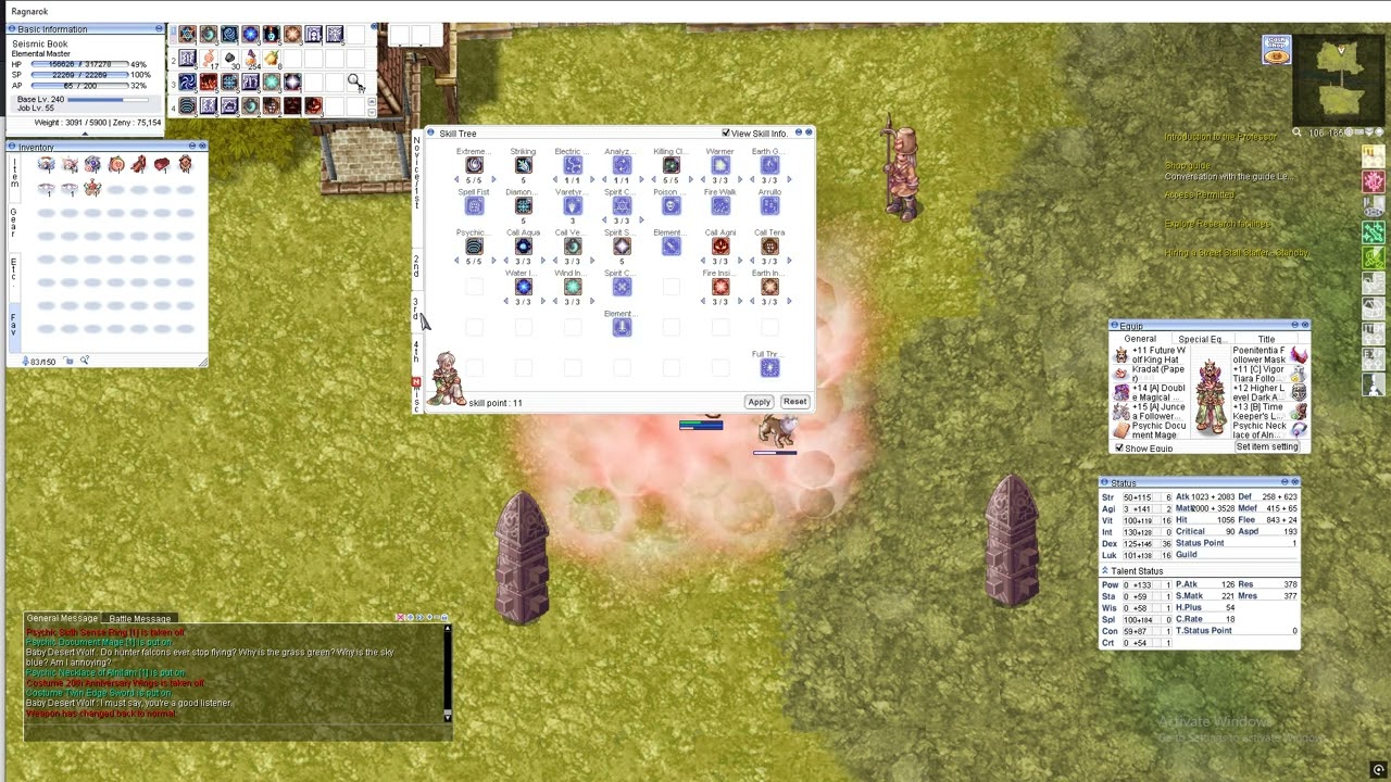 Conflagration VS Psychic Wave (Time Distortion) Elemental Master IRO Chaos