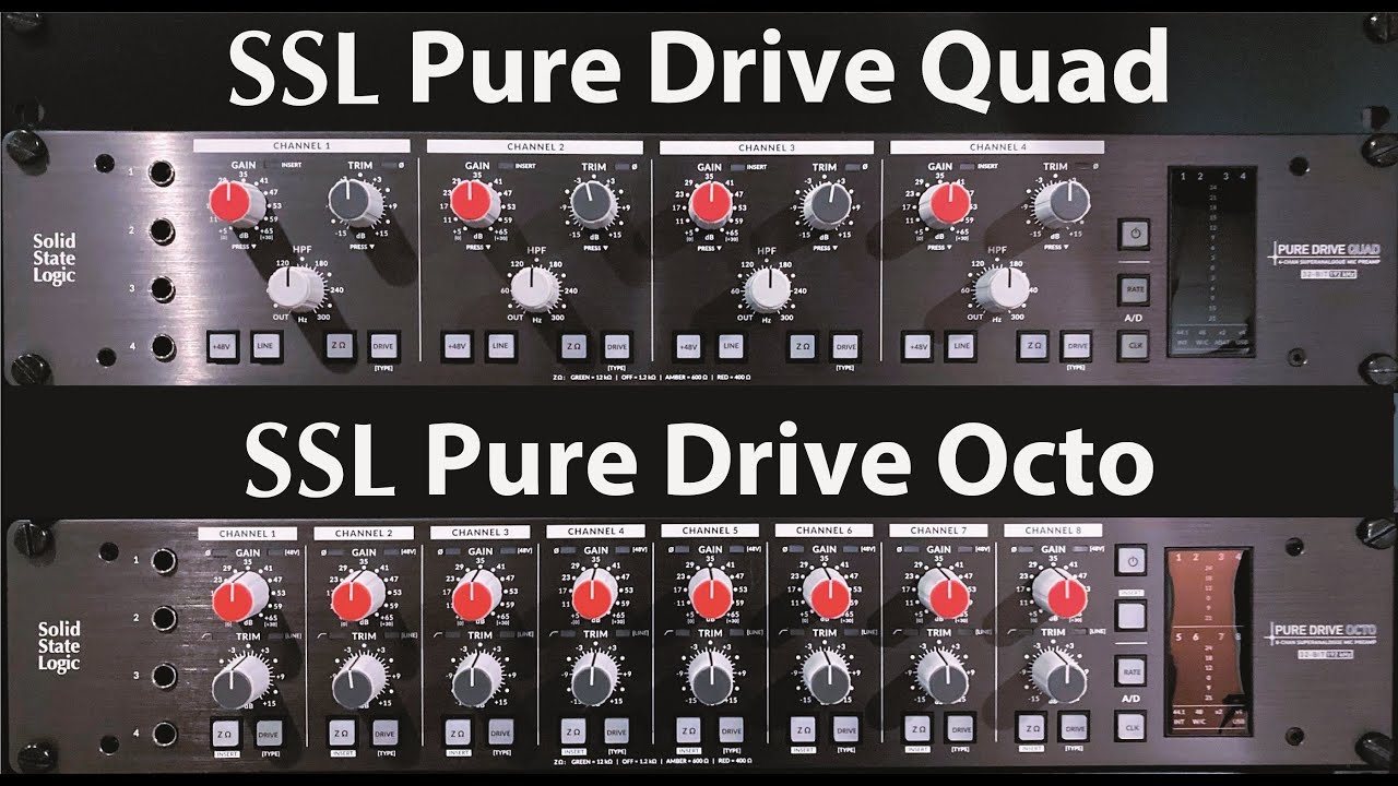 SSL PureDrive Quad &Octo マイクプリ製品紹介ムービー（日本語）