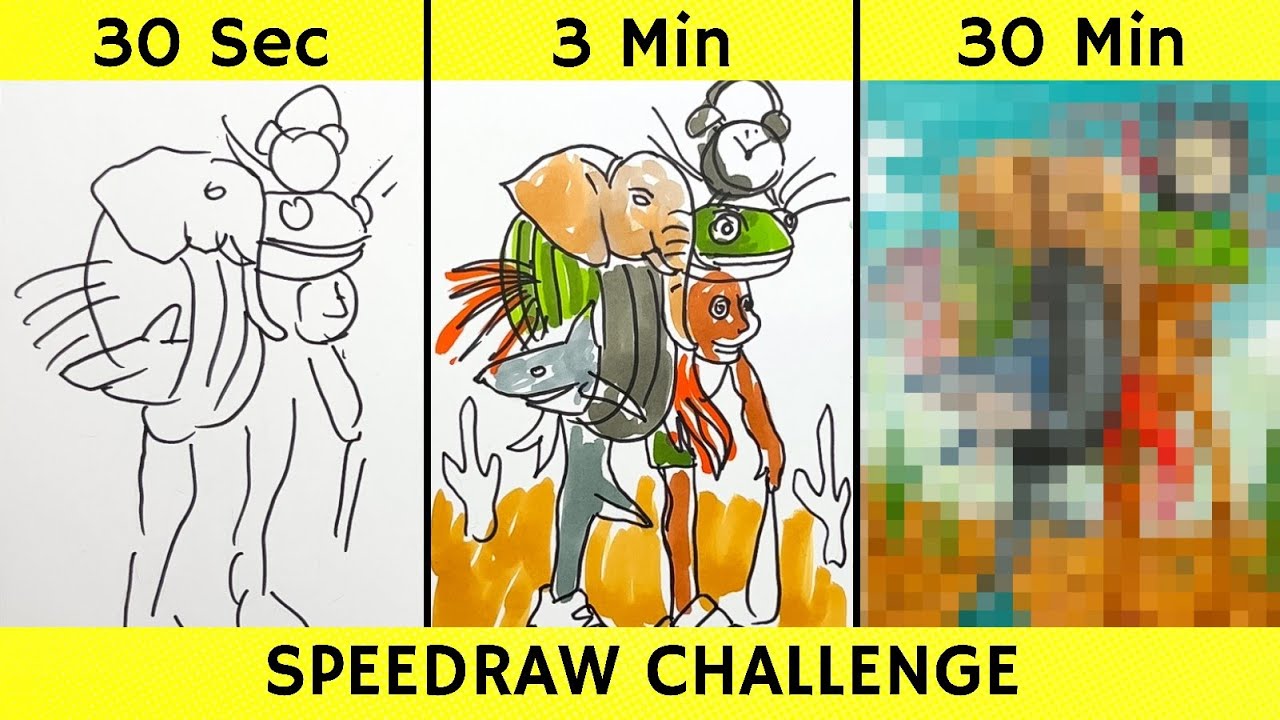 Drawing ITALIAN BRAINROT FINAL BOSS in 30 sec, 3 min, and 30 min | Italian Brainrot | Fendraw