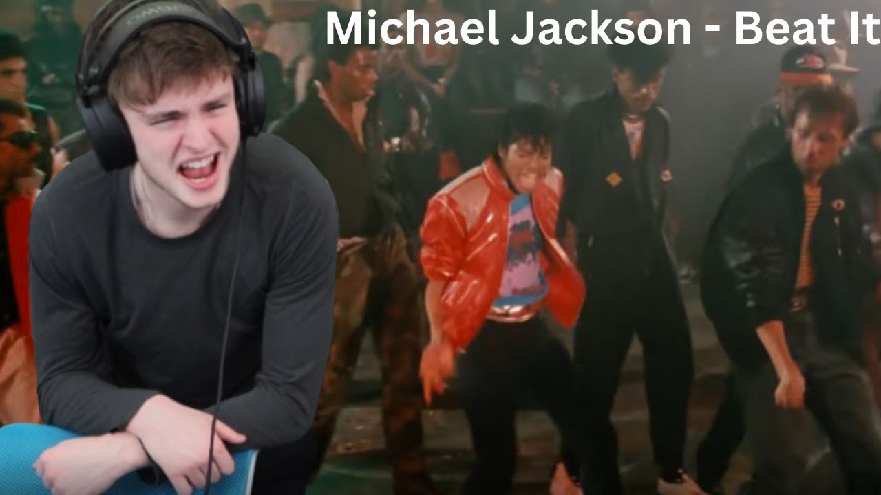 Реакция подростка на Майкла Джексона - Beat It (Официальное видео 4K)!!!