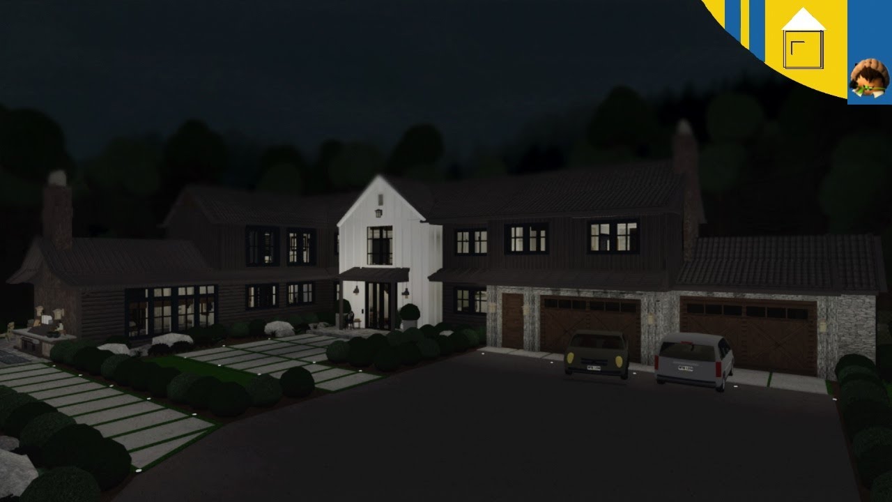 Bloxburg speedbuild: Modern Family Farmhouse | Part one
