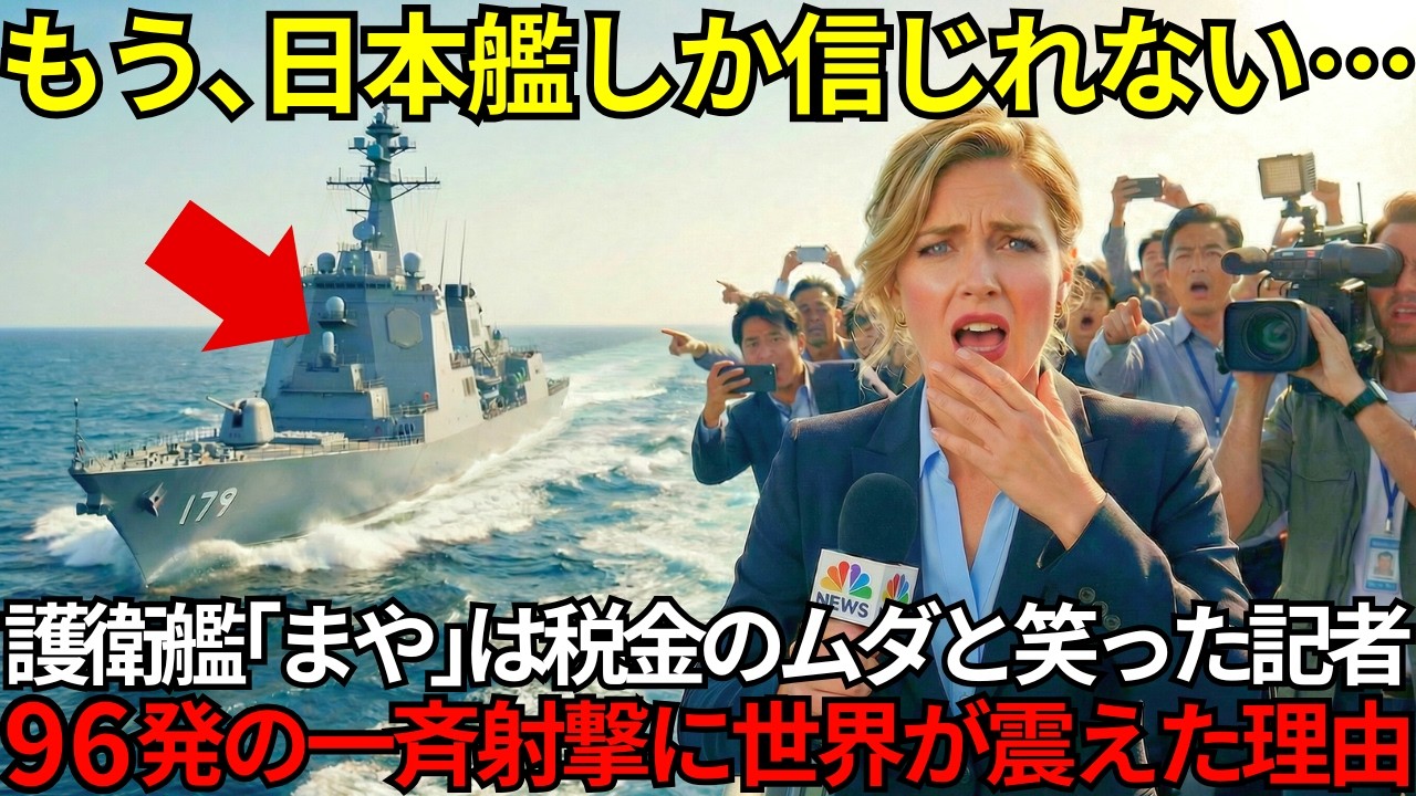 「もうダメなのか！」最強艦隊が壊滅寸前⋯生放送で日本艦を嘲笑う女性記者。その直後、米軍も逃げ出し世界中が手のひらを返した【海外の反応】