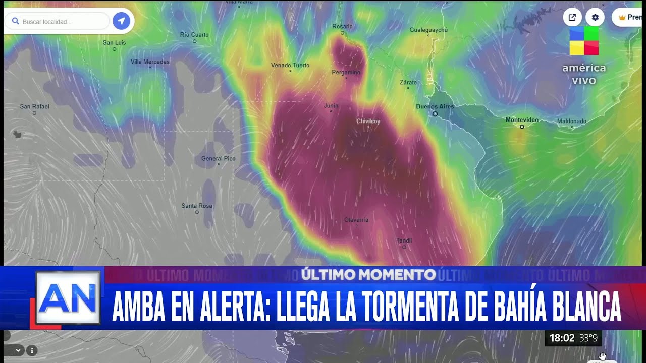 🔴 La tormenta de Bahía Blanca LLEGA AL AMBA: Habría ALERTA ROJA