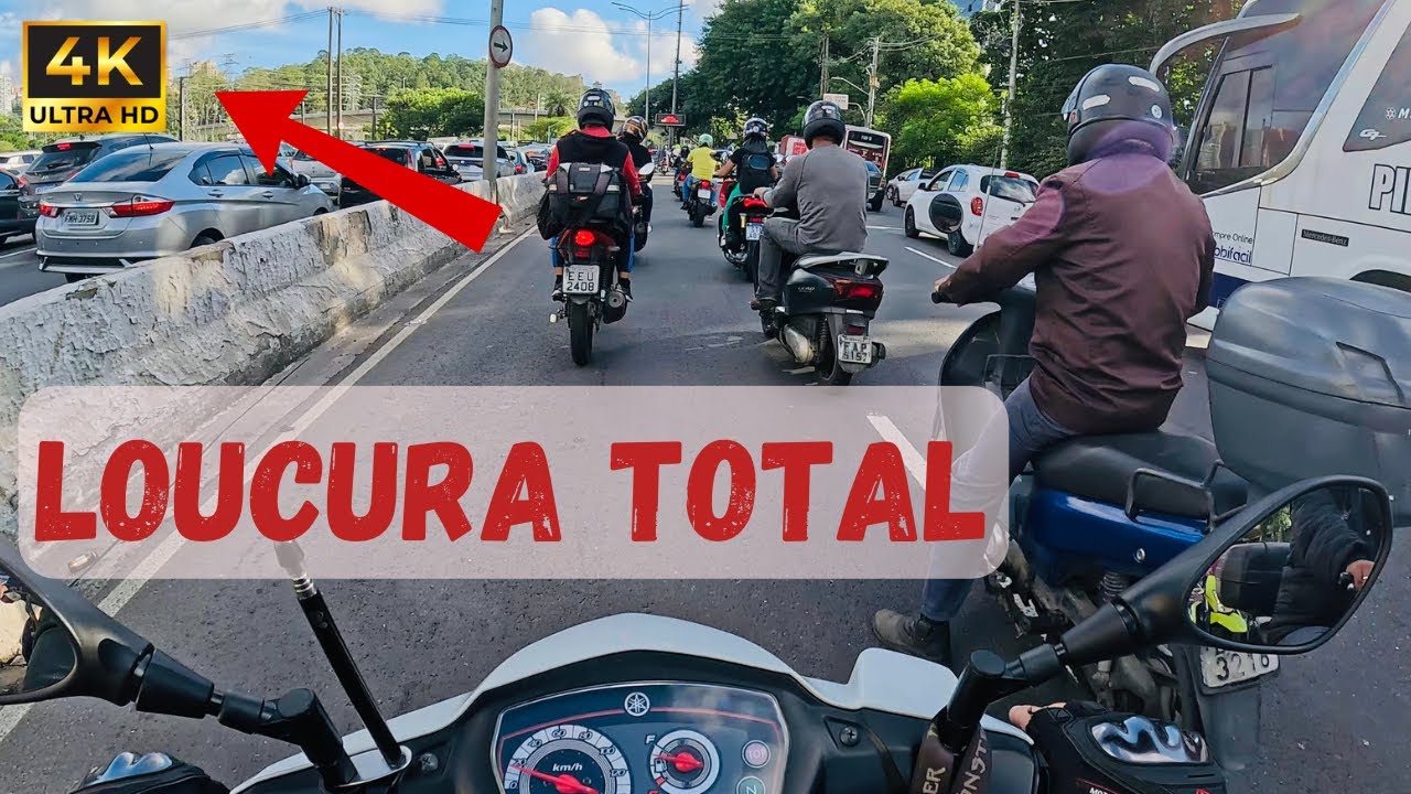 Encarando o trânsito de São Paulo em plena Segunda Feira de Crypton 115 com Garupa.