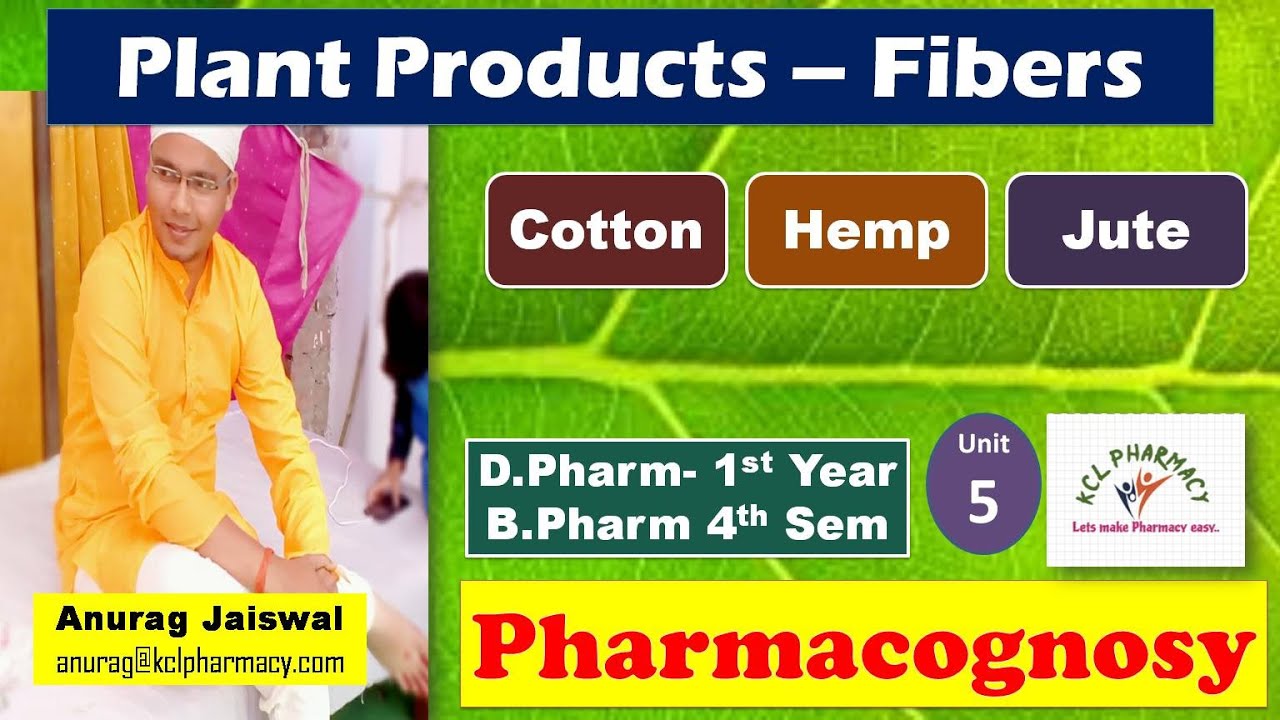 Fiber - Cotton, Hemp, Jute Plant Products - Primery metabolite in Plant | Pharmacognosy L-1 Unit-5