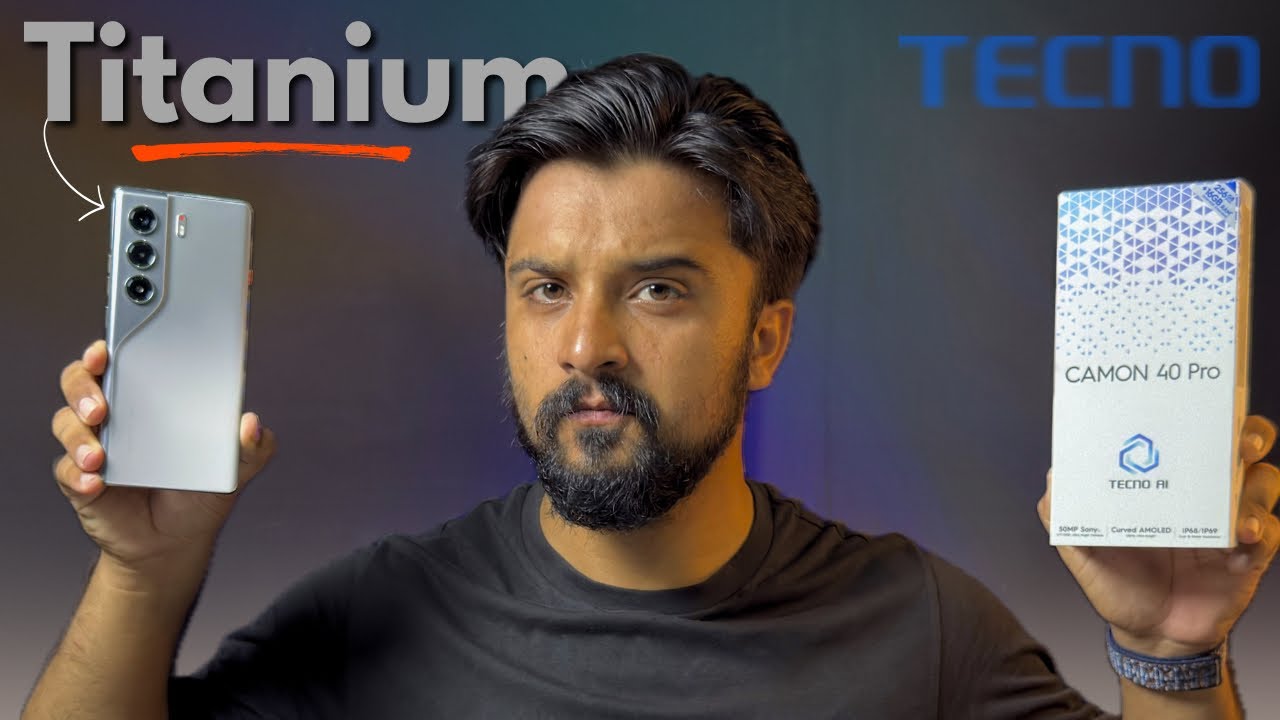 NEW Tecno Camon 40 Pro Sandy Titanium Unboxing 🩶 Best Mobile under 65000 in Pakistan 2025