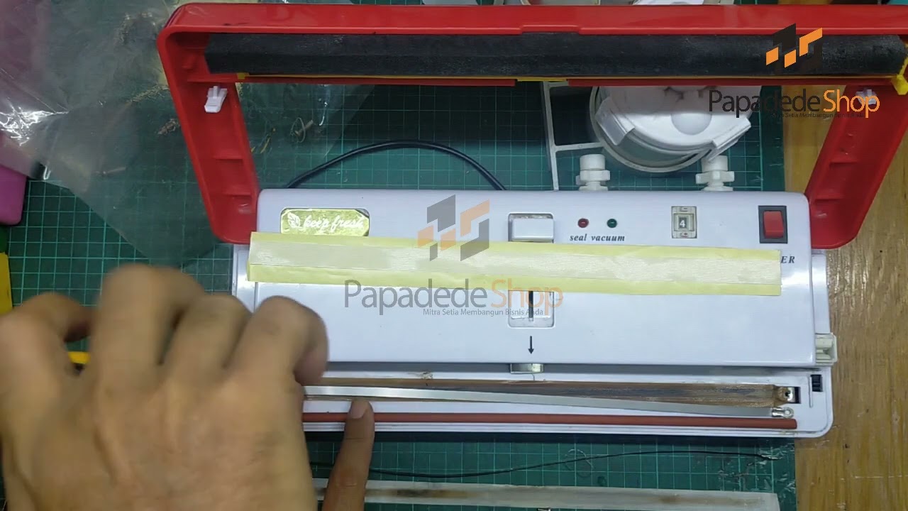 CARA MEMPERBAIKI MESIN VACUUM SEALER PORTABLE SERVICE DZ280 2SE GANTI HEATER PEMANAS DAN TEFLON