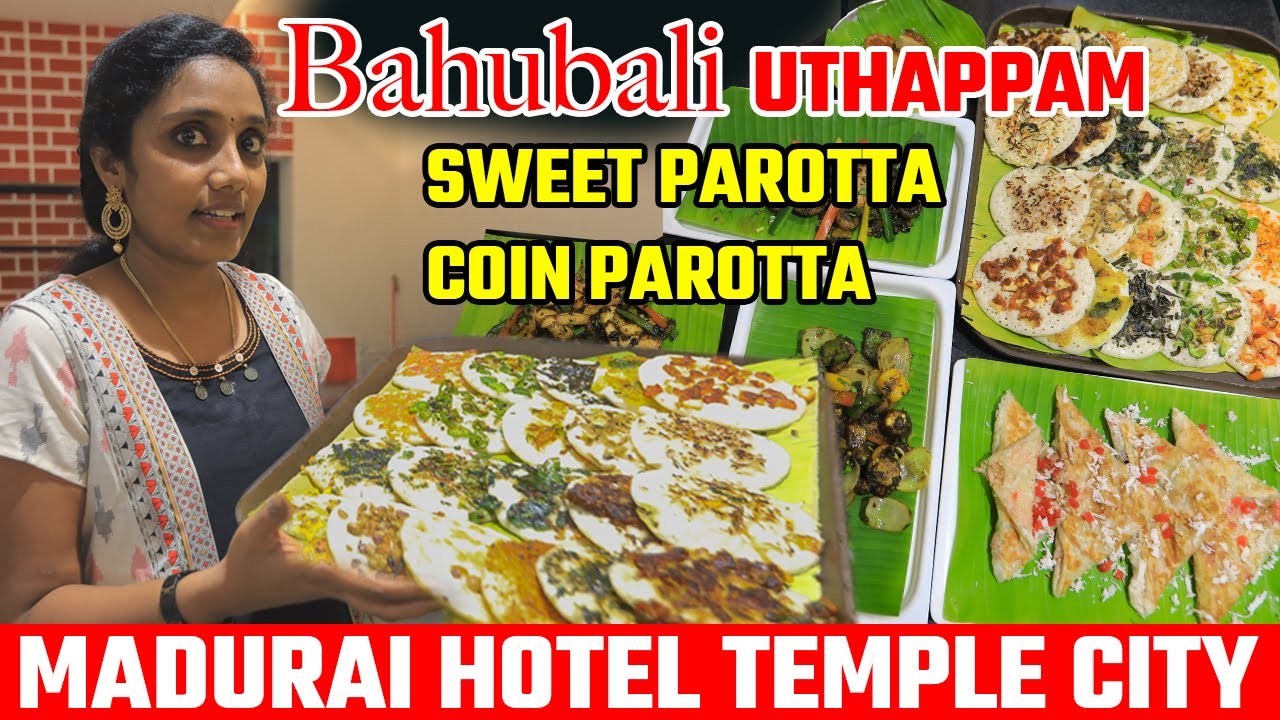 Coin Parotta I Bahubali Uthappam I Sweet parotta I TEMPLE CITY I Tastee with Kiruthiga