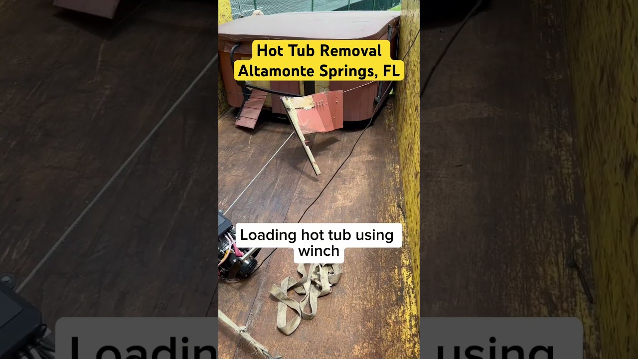 Hot Tub Removal Altamonte Springs Florida #hottub #junk #junkremoval