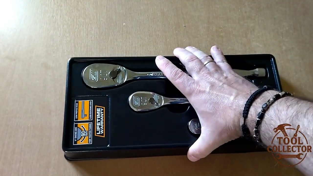 AMAZON Unboxing, GearWrench 81206T Ratchet with 90 Teeth, Set of 3 (1/4 + 3/8 + 1/2)