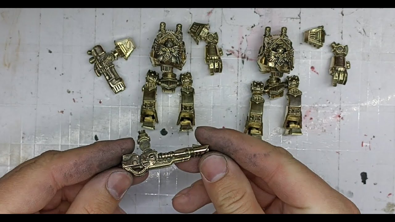 Warhammer 40000. Делаю Дредноута часть вторая. Литье металла т обработка.