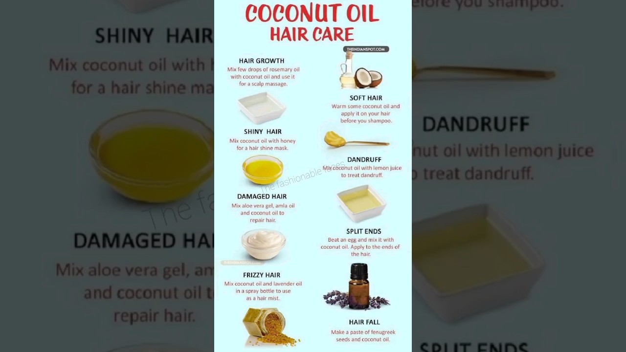 #haircare #hairmask #hairgrowth #hairtutorial #coconutoil #tip#tipsandtricks #hairfall #hairfalltips