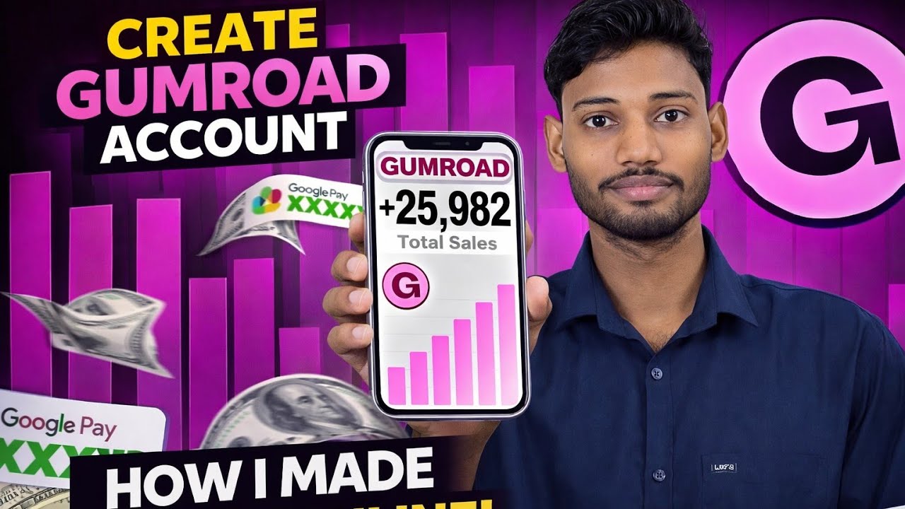 How to create Gumroad Account || Gumroad Digital Products || Guide || By @RiteshSharmaAi