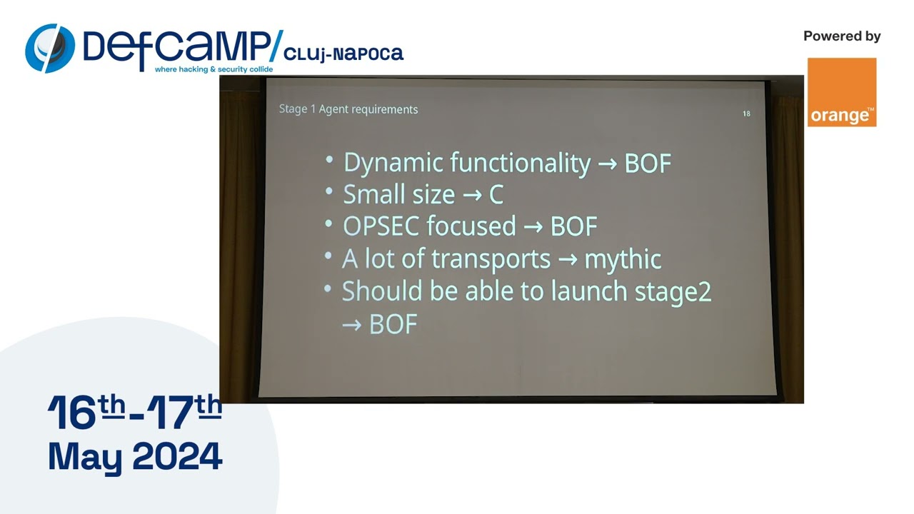 Stage 1 C2 in 3 Days at DefCamp Cluj-Napoca 2024