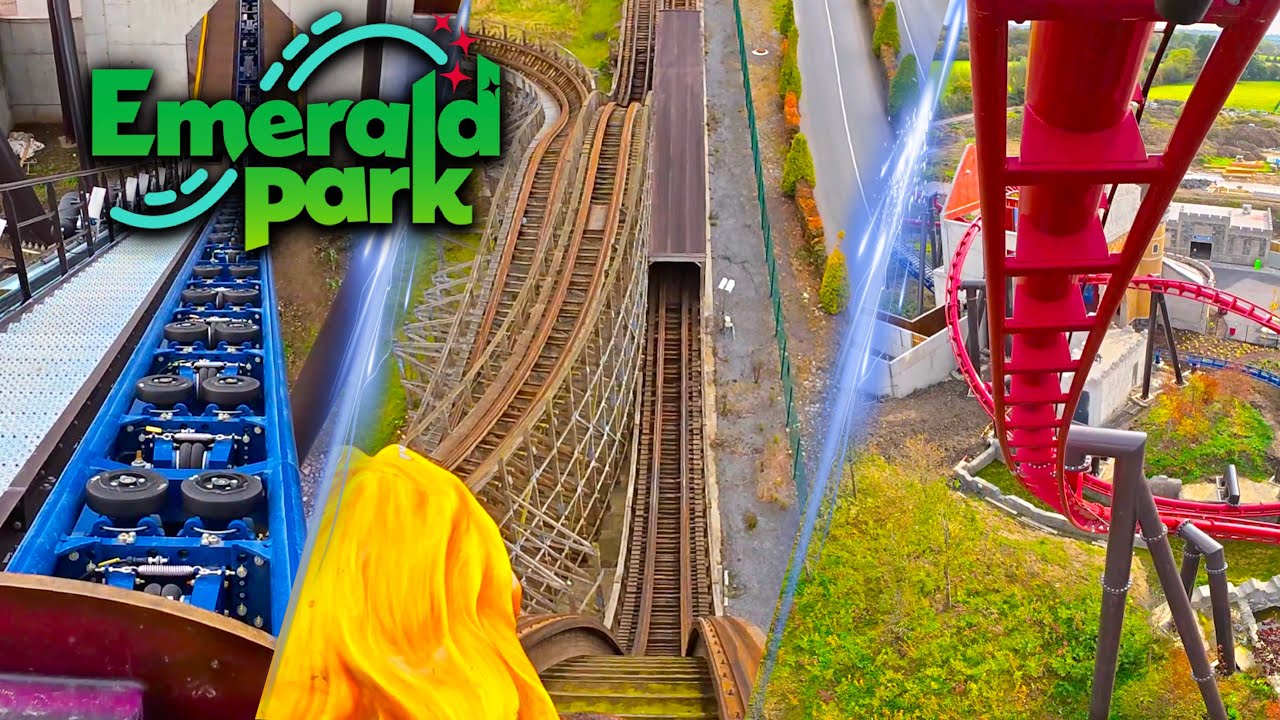 All Roller Coasters at Emerald Park 🇮🇪