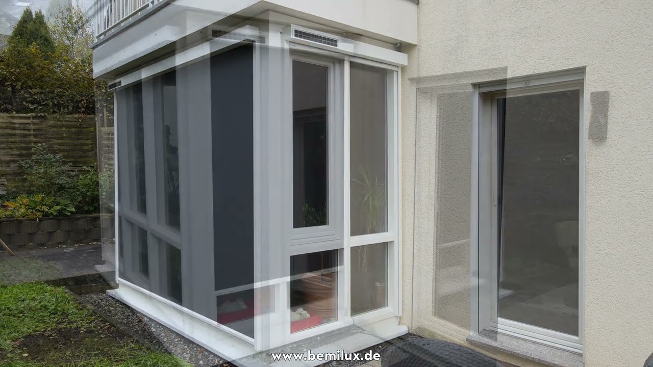 Bubendorff Tuchbeschattung Solar-Antrieb Senkrechtmarkise