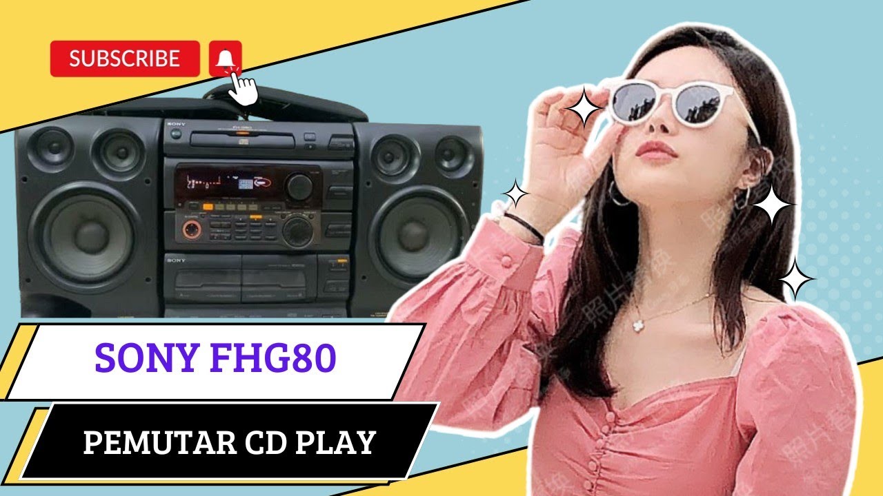 HIFI sony HCD H801 cek sound CD kaset tape radio Bluetooth