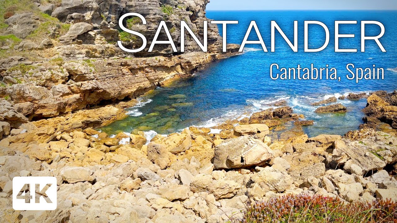 Santander, Spain | Scenic coastal walks | Walking tour 4K