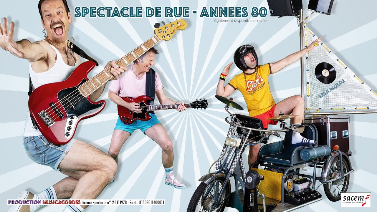 spectacle de rue années 80 - Les Kalolos