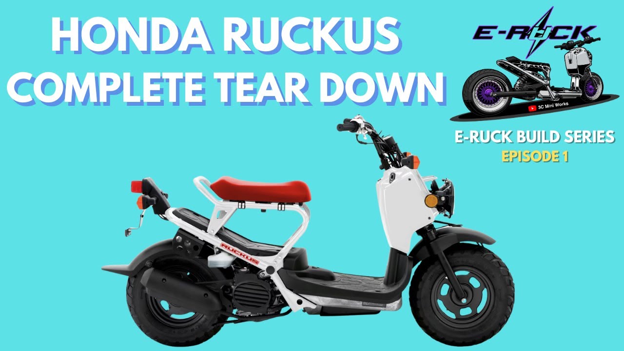 Полная разборка Honda Ruckus — Electric Ruckus Build Series, эпизод 1