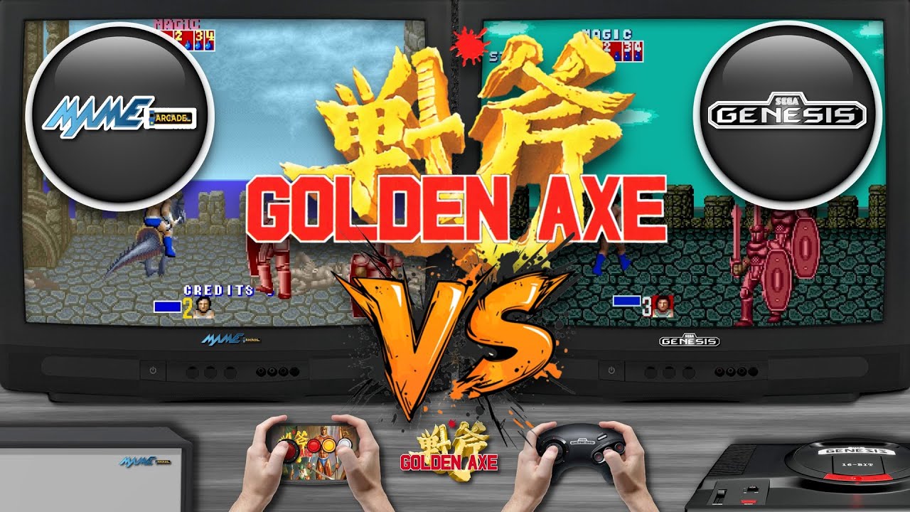Golden Axe 🎮 Arcade vs Sega Genesis | Side-by-Side Comparison