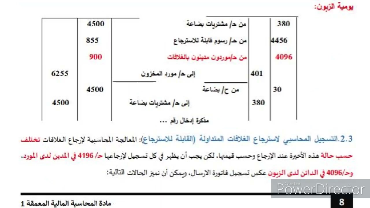 المحاسبة المالية المعمقة الدرس الأول ج04:  الغلافات التجارية