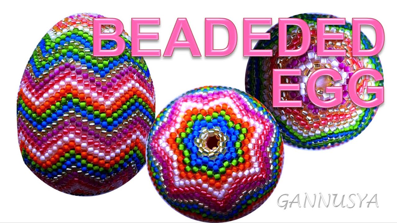 BEADED Egg 9 DAWNING DIY PATTERN / Пасхальное яйцо РАССВЕТ/ Писанка СВІТАНОК