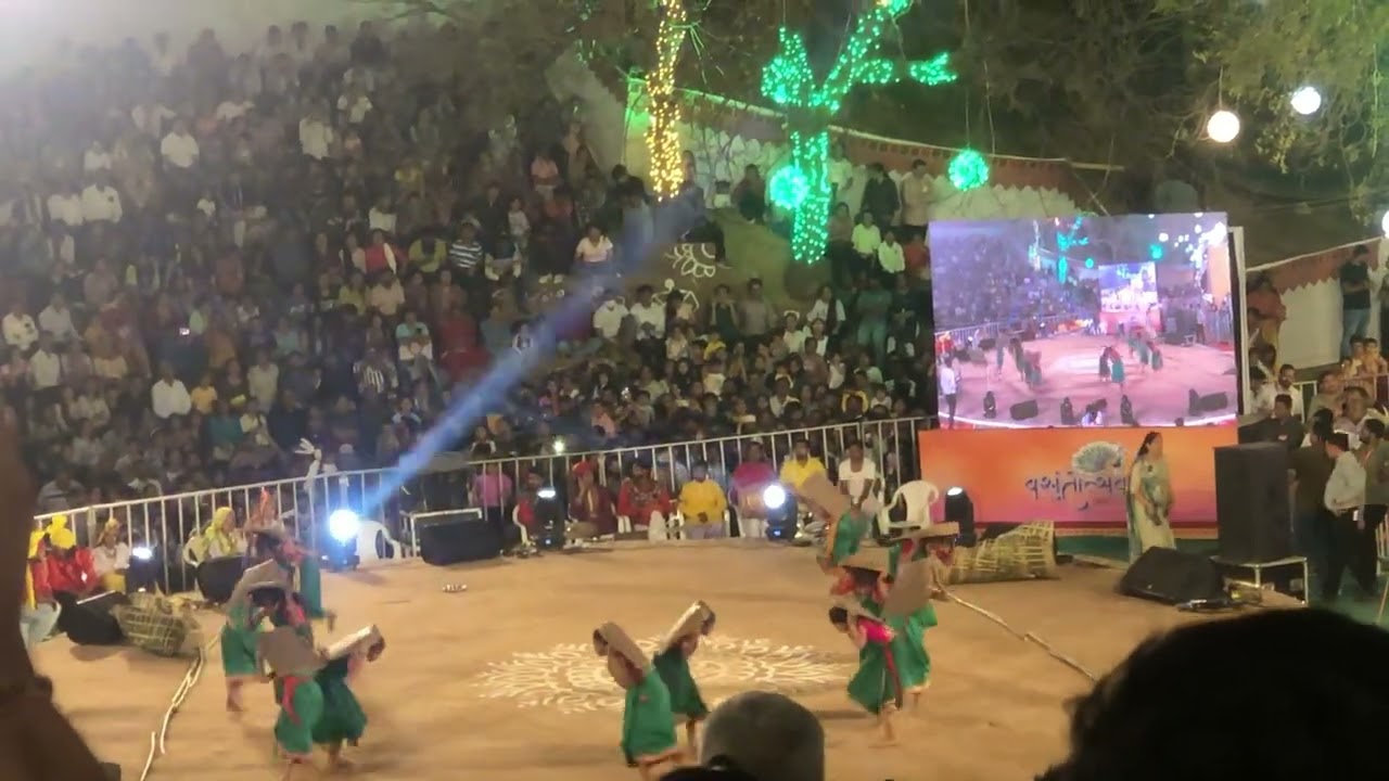 Vasant Utsav 2026 🌼 | Lok Nritya Program Highlights | Folk Dance at Gandhinagar 💃