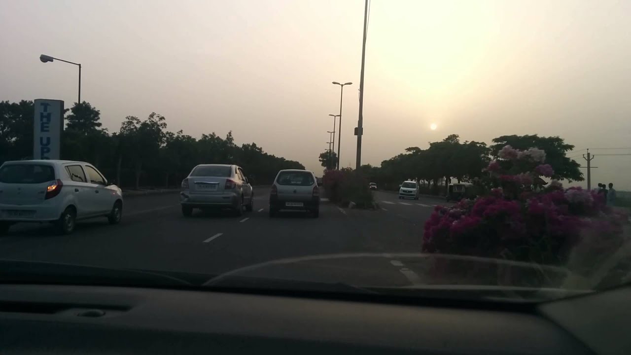 Beautiful Delhi Drive Peak Evening Hour - Dashcam