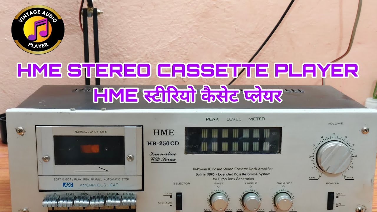HME stereo cassette player new condition #hme #vintageaudioplayer #ahuja #cassetteplayer #amplifier 