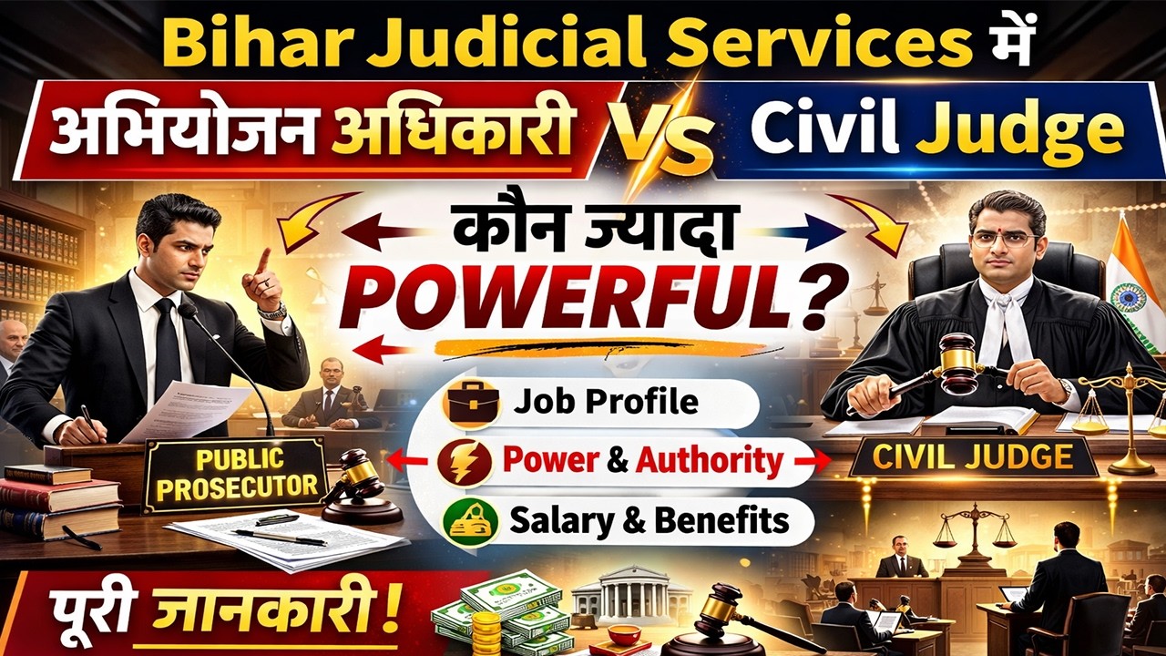 Bihar Judicial Services में अभियोजन अधिकारी और Civil Judge में कौन ज्यादा Powerful?