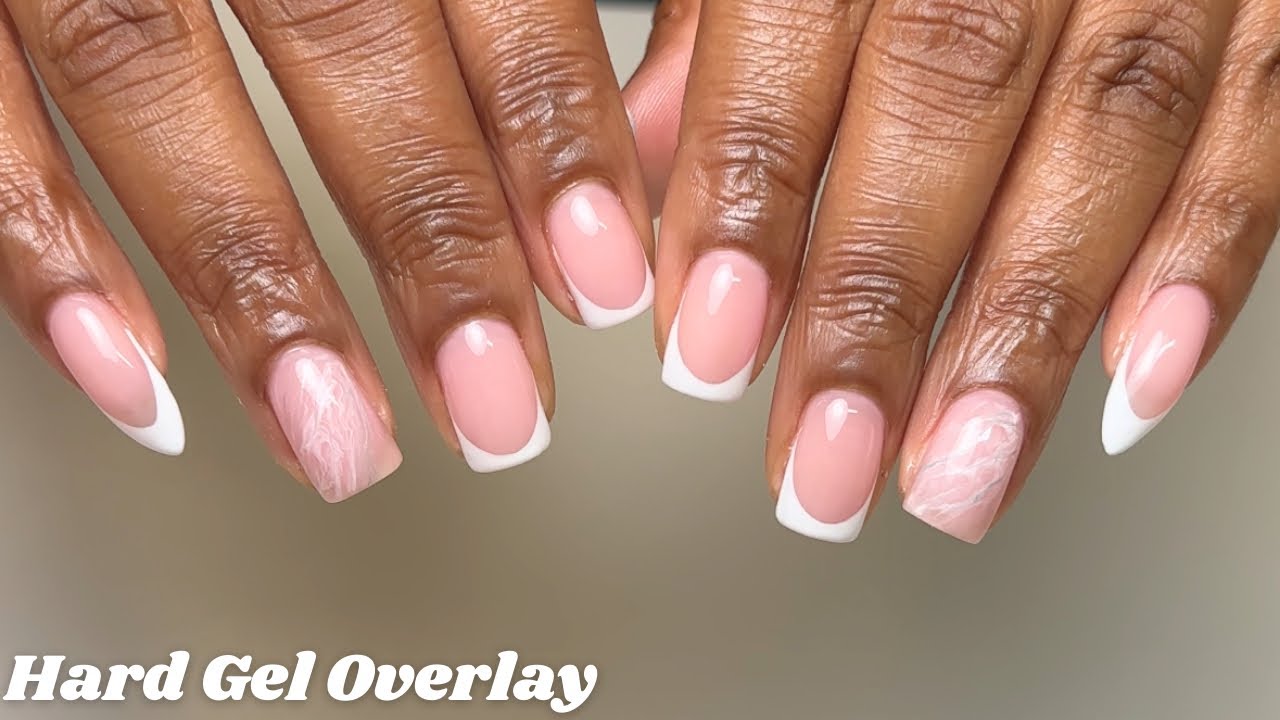 Quick Hard Gel Nails Tutorial | Hard Gel Overlay On Natural Nails 
