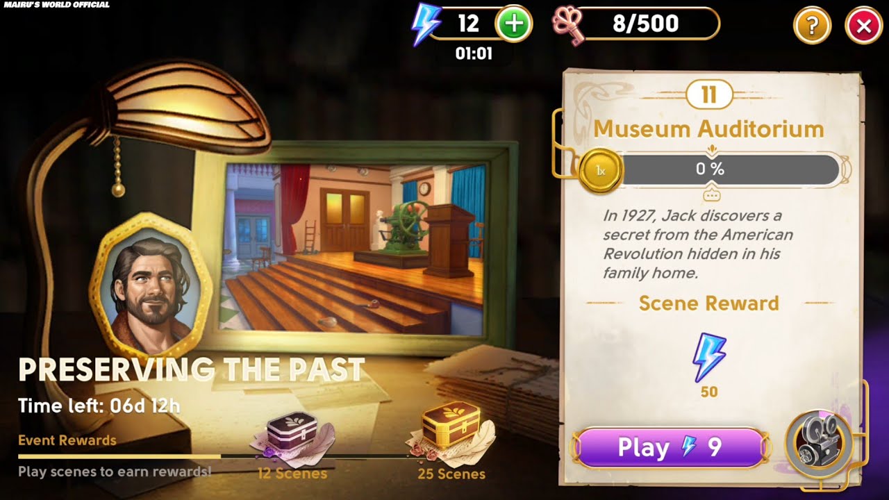 June's Journey Secrets 39 Scene 11 Museum Auditorium Word Mode 4K ULTRA HD