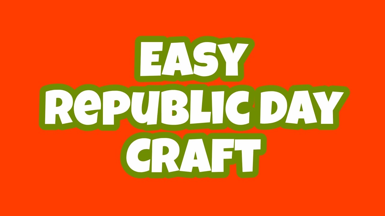 Easy Republic Day Craft Ideas 2026 | Tricolor School Project Decorations 