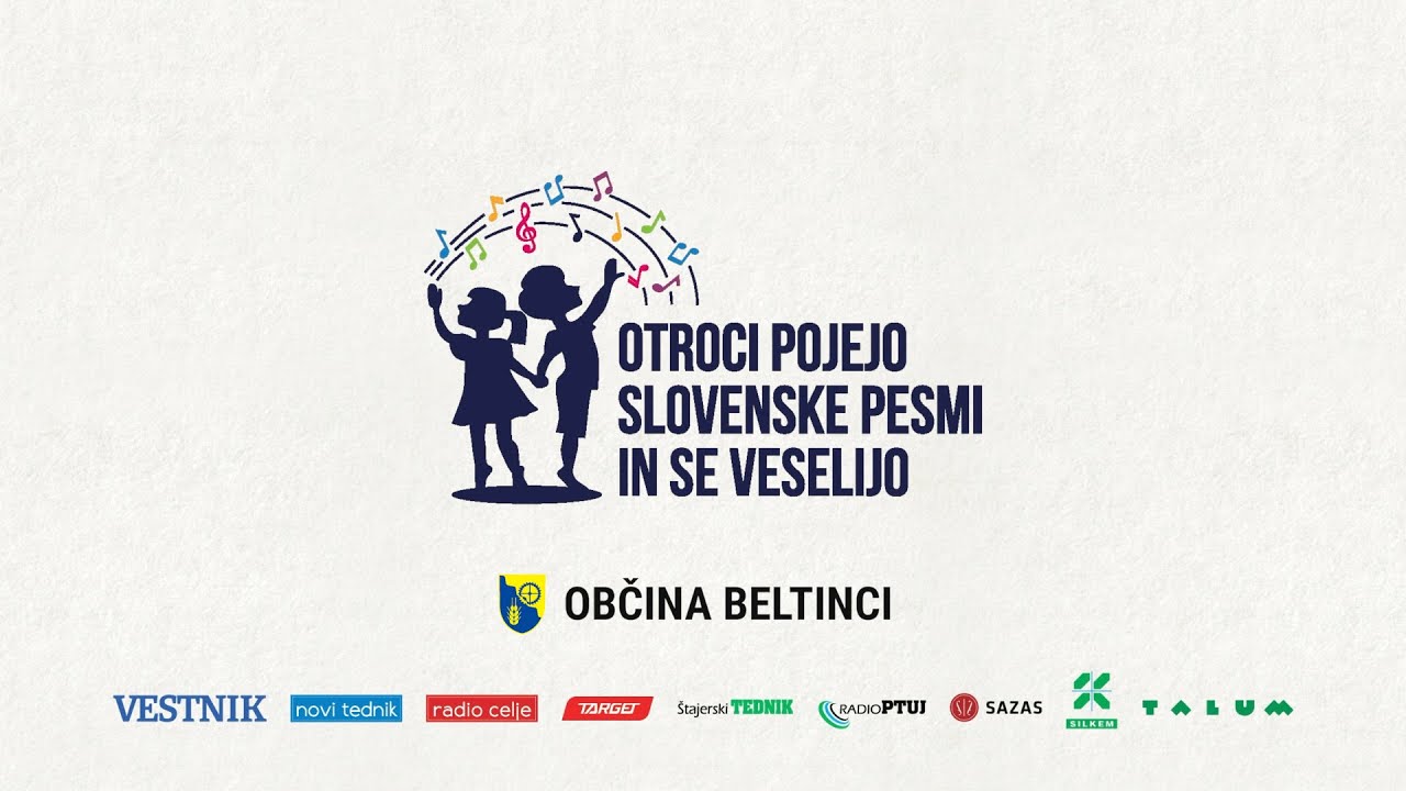 Otroci pojejo slovenske pesmi in se veselijo 2025 - Občina Beltinci
