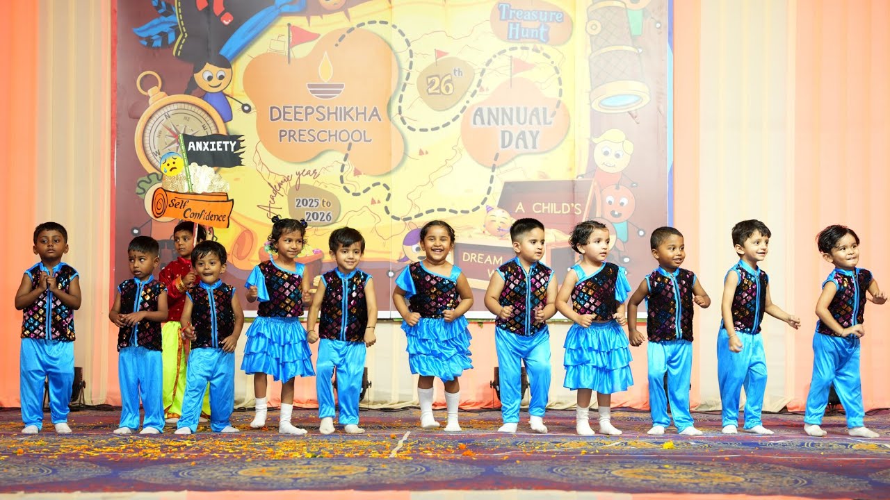 Motivational Dance Deepshikha Preschool 26th Annual Day🥳 Aagaz Kasauti waqt ki Than liya manzar naya
