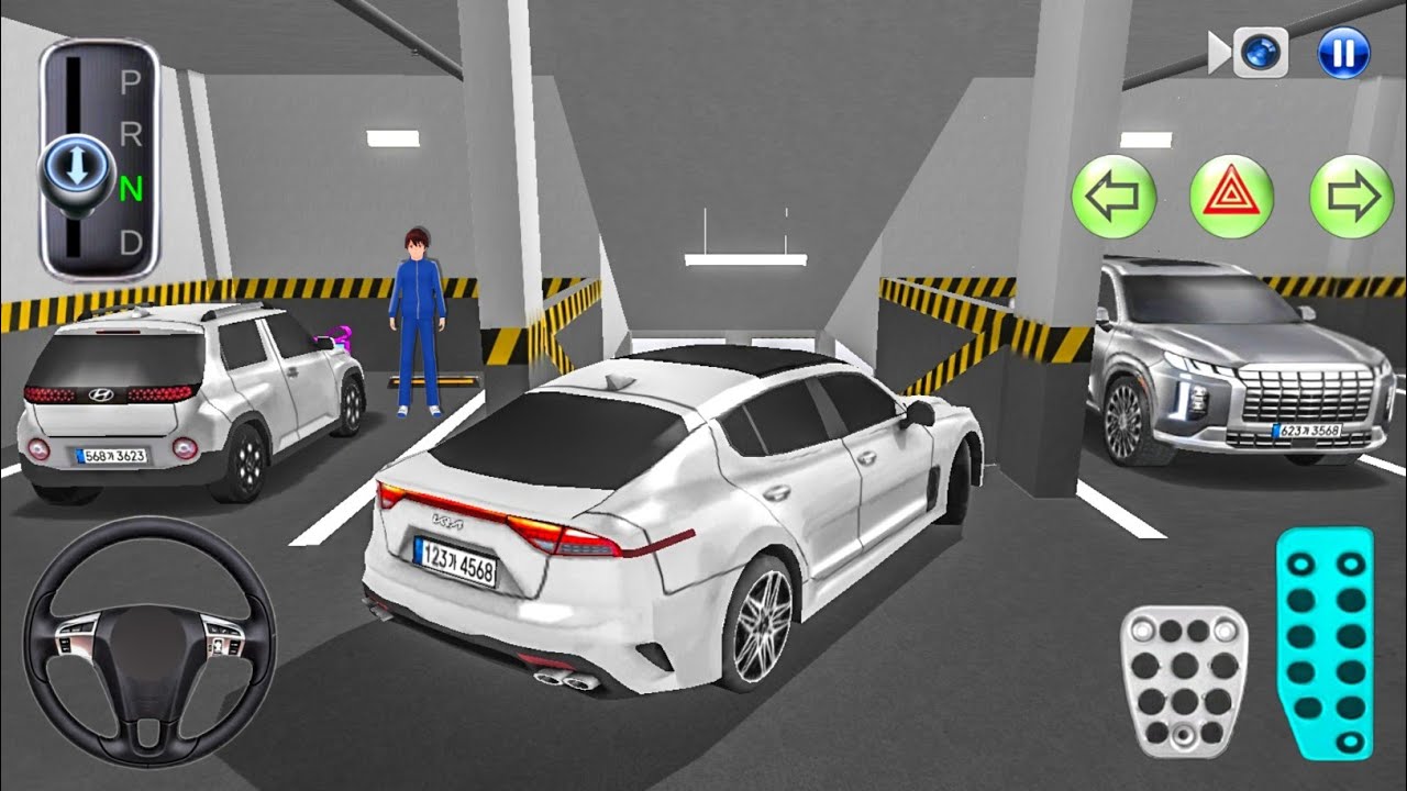 New Sedan Car Kia Stinger in Parking Building - 3D Driving Class 2025 - best Android gameplay