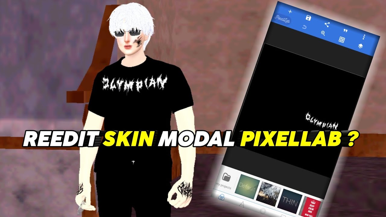 TUTORIAL REEDIT SKIN GTA MODAL PIXELLAB ❗