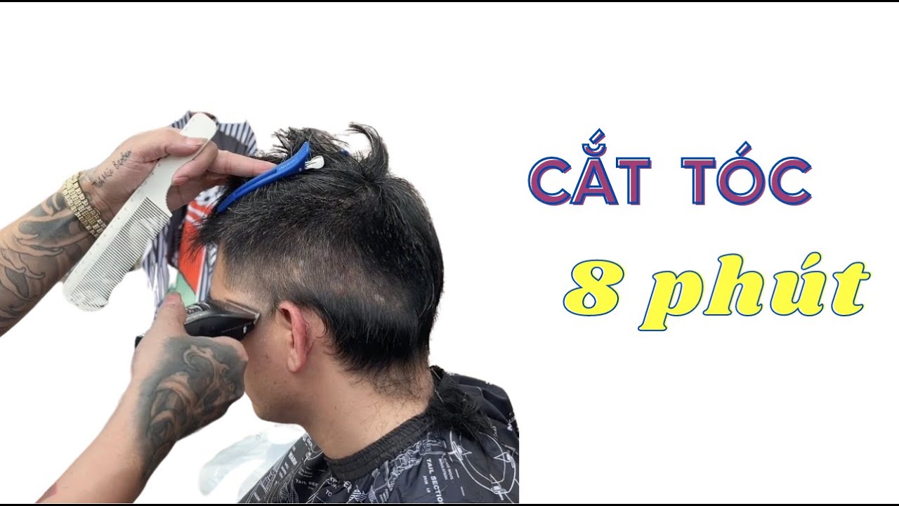 VD 010 - Chia Sẻ Kỹ Thuật Cắt Tông Lược from Cao - Chỉ Với 8 Phút - Thành Mán Barber