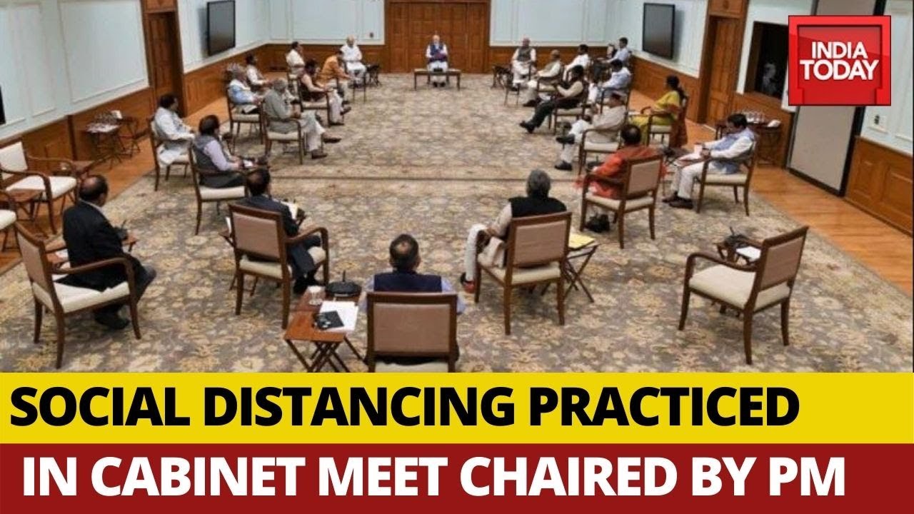 Coronavirus Crisis: Ministers Practice Social Distancing At Cabinet Meet With PM Modi