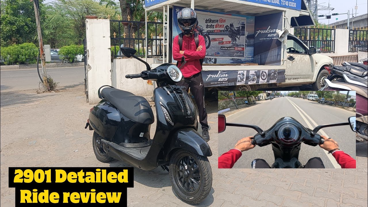 2024 New Bajaj Chetak 2901 Detailed Ride Review |Top speed |Modes |Braking Etc.(215/365)