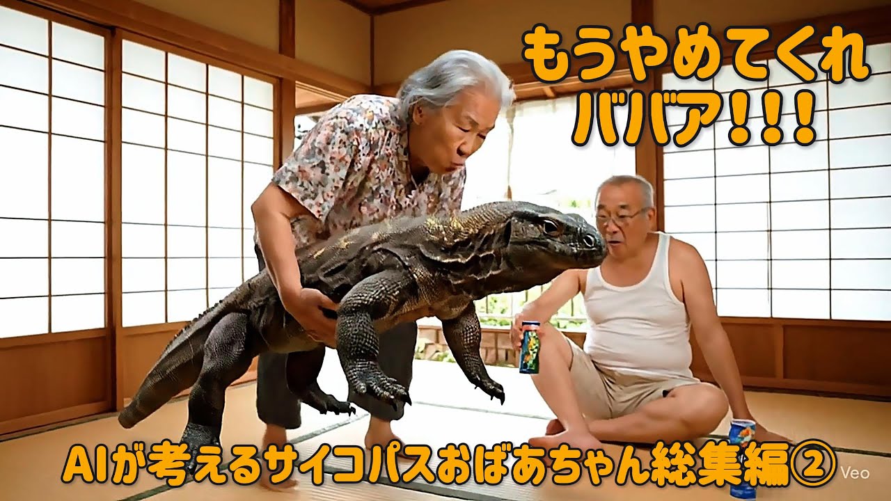 AIが考えるサイコパスおばあちゃん総集編②  #ai #aiおばあちゃん #おばあちゃん #ai動画 #shorts