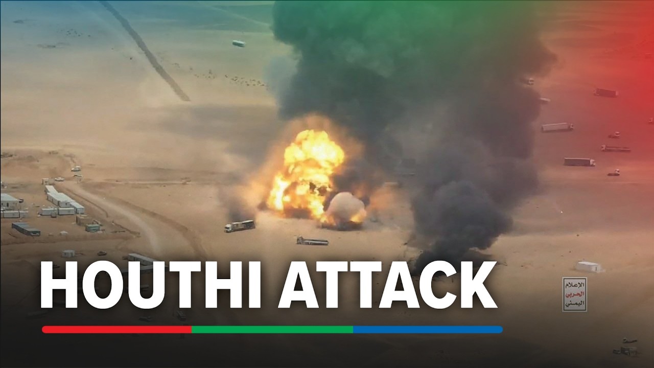 Smoke billows from burning trucks on Yemen-Saudi border after claimed Houthi attack | ABS-CBN News