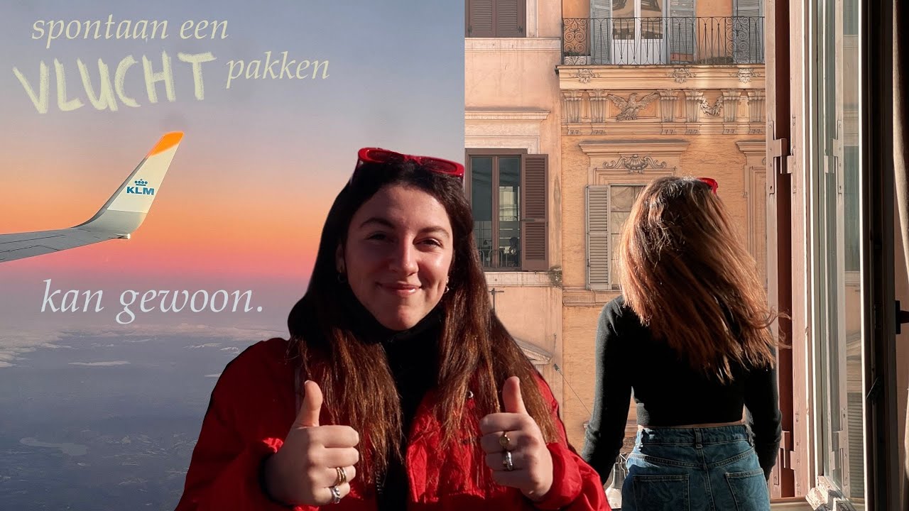 spontaan het vliegtuig pakken tussen school door, want waarom niet :)